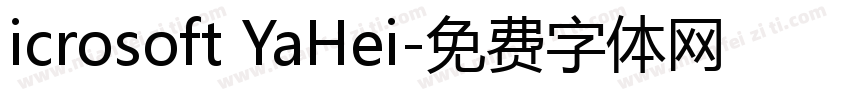 icrosoft YaHei字体转换